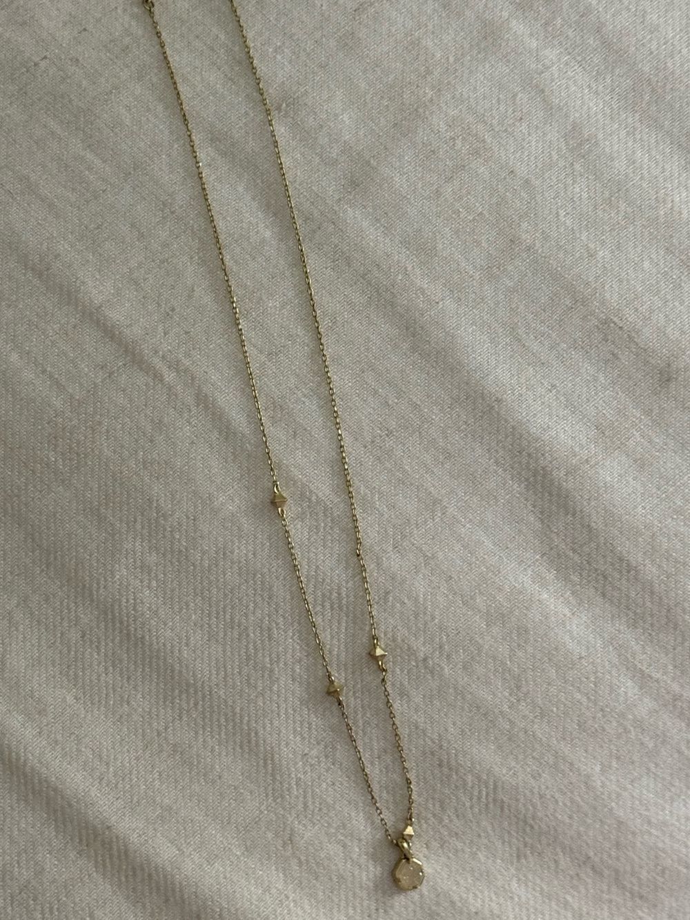 Kendra Scott Nola Crystal Pendant Necklace Gold